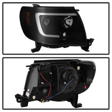 Load image into Gallery viewer, SPYDER 5085771 FITS: 05-11 Toyota Tacoma Ver 2 Proj Headlights Light Bar DRL Black Smoke PRO-YD-TT05V2-LB-BSM Headlights