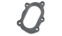 Load image into Gallery viewer, Vibrant 14480 FITS: GT25R / GT28R Discharge Flange with Oval Outlet (5 Bolt) Mild Steel 1/2in Thick Flanges