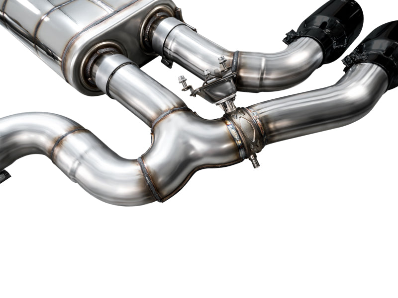 AWE Tuning 3025-43301 FITS: 20-25 BMW X3 M/M Comp (F97) AWD SwitchPath Axle-back Exhaust Diamond Black Tips Axle Back