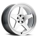 Kansei K12H-189512+22 FITS: K12H Knp 18x9.5in / 5x114.3 BP / 22mm Offset / 73.1mm Bore Hyper Silver Wheel Wheels Forged