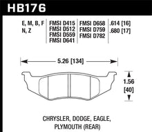Load image into Gallery viewer, Hawk Performance HB176N.614 FITS: Hawk SRT4 HP+ Street Rear Brake Pads Brake Pads Performance