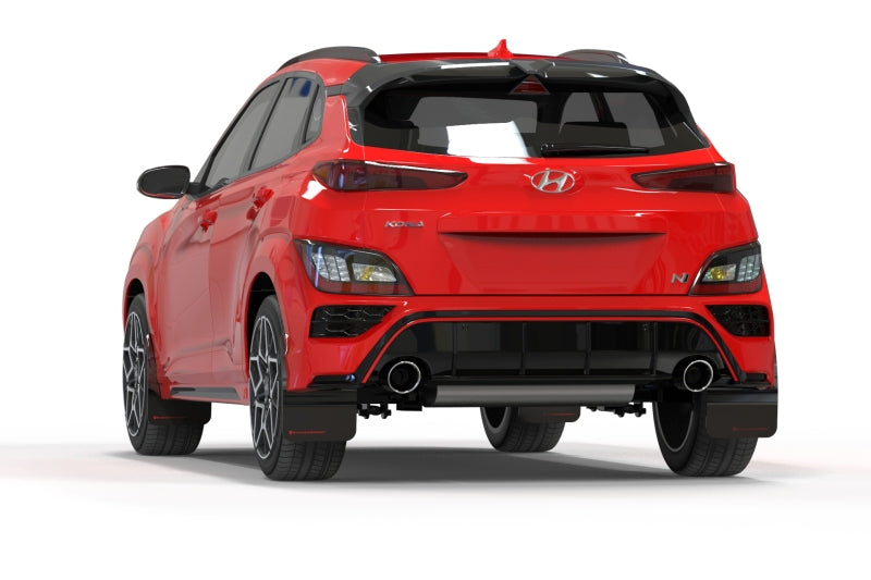 Rally Armor MF83-UR-BLK-RD FITS: 22-23 Hyundai Kona N Black UR Mud Flap w/Red Logo Mud Flaps