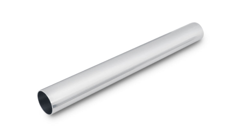 Vibrant 2888 FITS: 2.25in O.D. Universal Aluminum Tubing (18in long Straight Pipe) Polished Aluminum Tubing