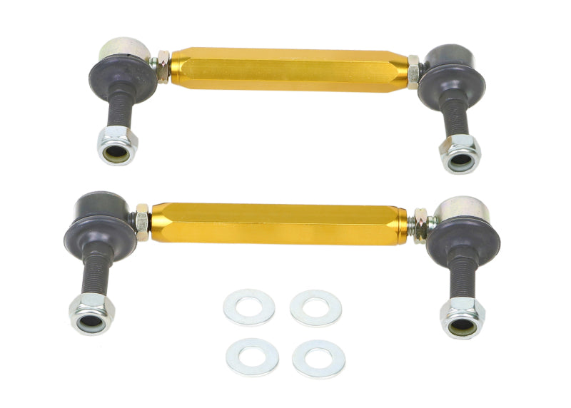Whiteline KLC180-335 FITS: Universal Sway Bar Link Assembly Heavy Duty 330mm-355mm Adjustable Steel Ball Sway Bar Endlinks