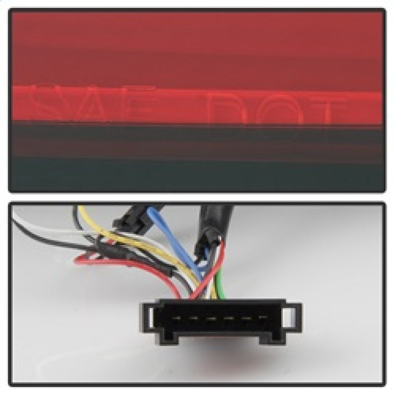 SPYDER 5083173 FITS: Porsche 987 Cayman 06-08 / Boxster 05-08 LED Tail Lights Red Clear ALT-YD-P98705-LED-RC Tail Lights