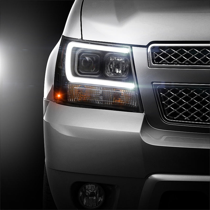 SPYDER 5082565 FITS: 07-14 Chevy Suburban/1500/2500/Tahoe V2 Projector Headlights Blk PRO-YD-CSUB07V2-DRL-BK Headlights