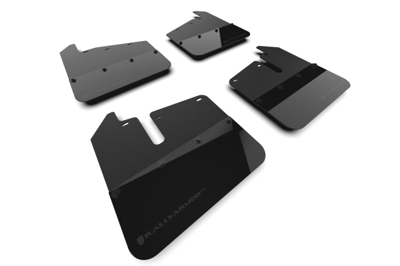 Rally Armor MF131-BLK-MBK FITS: 20-26 GMC Sierra 2500/3500 HD Denali Black Mud Flap w/Metallic Black Logo Mud Flaps