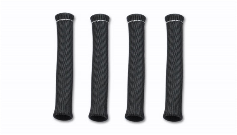Vibrant 25891 FITS: 3/4in Dia Spark Plug Boot Insulator (4/Pack) Black color Thermal Sleeves