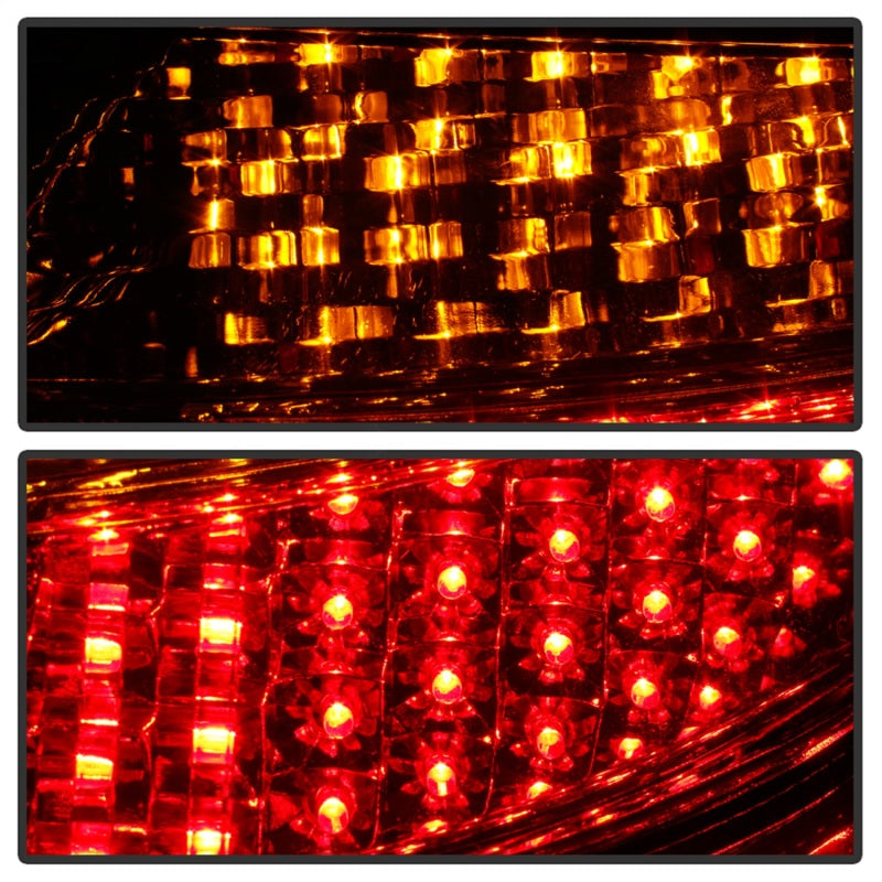 SPYDER 5013132 FITS:Xtune Porsche 911 996 ( Non 4S. Turbo. GT3 ) 99-04 LED Tail Lights Red Clear ALT-ON-P99699-LED-RC Tail Lights