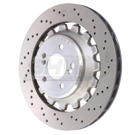 SHW Performance BRR48254 FITS:SHW 19-21 BMW M2 Competition 3.0L Right Rear Cross-Drilled Lightweight Brake Rotor (34118072020) Brake Rotors Drilled