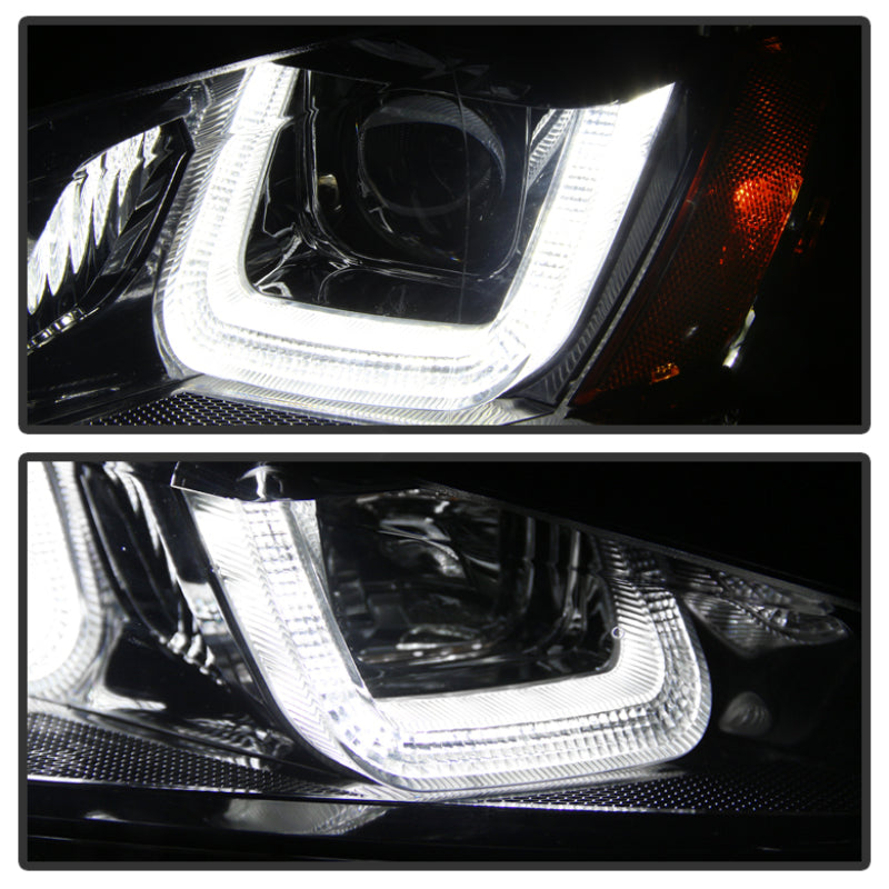 SPYDER 5080578 FITS: Volkswagen Golf VII 14-16 Projector Headlights DRL LED Blk Stripe Blk PRO-YD-VG15-BLK-DRL-BK Headlights