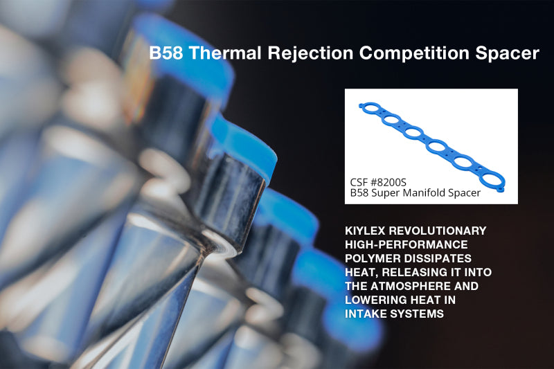 CSF 8200S FITS: B58 Thermal Rejection Competition Spacer (For Super Manifold 8200) Intake Gaskets