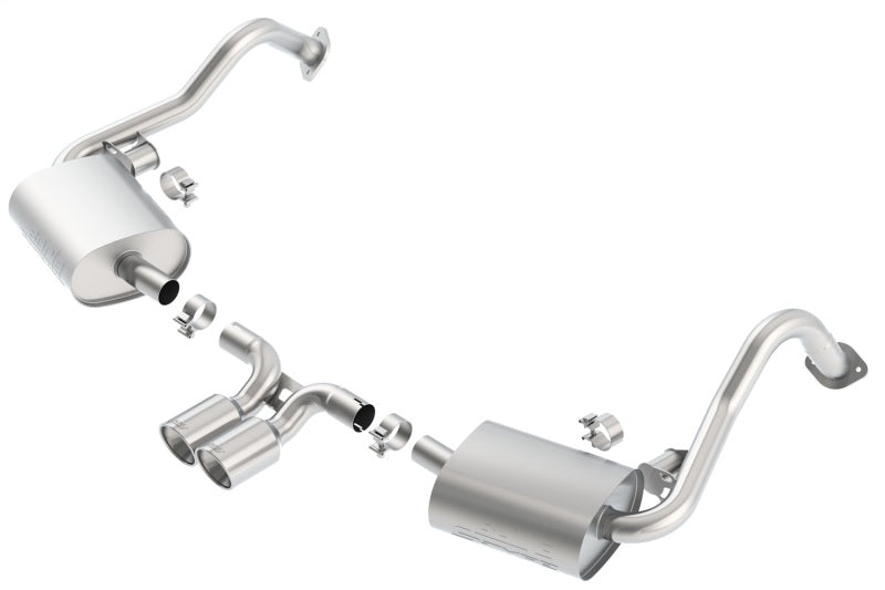 Borla 140534 FITS: 14-15 Porsche Cayman/Boxster (981) RWD 2Dr Dual Center Rear Exit Catback 4in Tip Exhaust Sys Catback