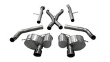 CORSA Performance 21058BLK FITS: 2012-21 Jeep Grand Cherokee SRT 2.75in Dual Rear Xtreme Cat-Back Exhaust Black PVD TipFinish Catback