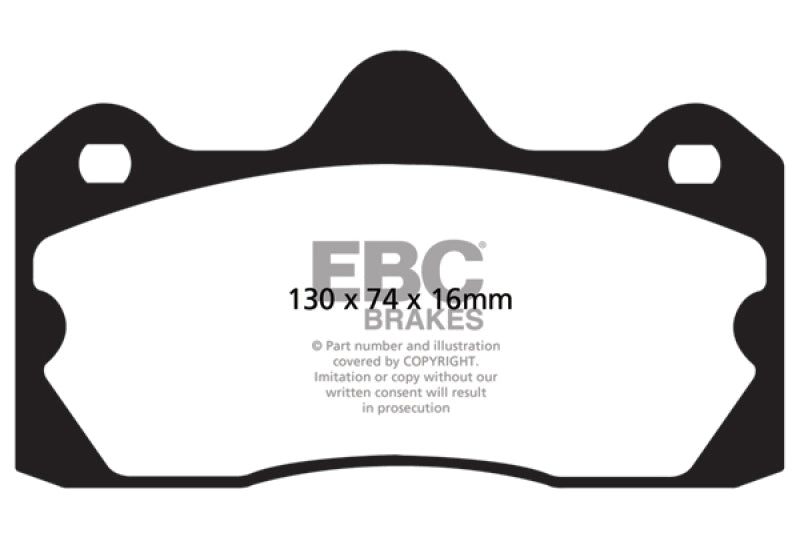 EBC DP4060R FITS: 10+ Lotus Evora 3.5 Yellowstuff Rear Brake Pads Brake Pads Performance