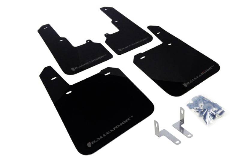 Rally Armor MF36-UR-BLK/GRY FITS: 15-19 Subaru Outback Black UR Mud Flap w/ Grey Logo Mud Flaps