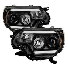 Load image into Gallery viewer, SPYDER 5081711 FITS: Toyota Tacoma 12-15 Projector Headlights Light Bar DRL Black PRO-YD-TT12-LBDRL-BK Headlights