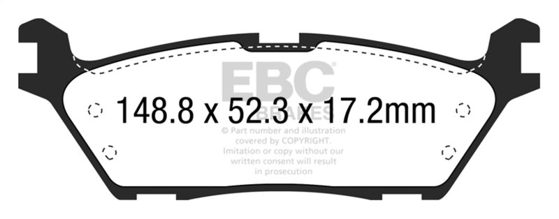 EBC ED93037 FITS: 15+ Ford F150 2.7 Twin Turbo (2WD) Electric PB Extra Duty Rear Brake Pads Brake Pads Performance