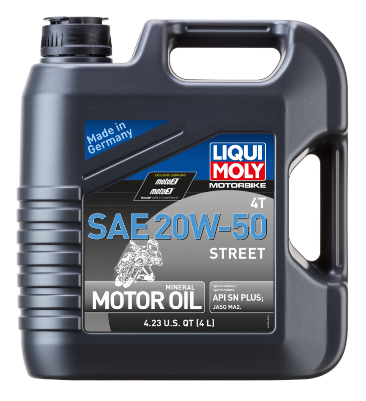 LIQUI MOLY 20064 FITS: 4L Motorbike 4T SAE 20W50 Street Motor Oils
