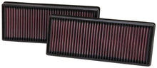 Load image into Gallery viewer, K&amp;N Engineering 33-2474 FITS:K&amp;N Replacement Air Filter 12.563in O/S Length x 5.25in O/S Width x 1.625in H (Inc 2 Filters) Air Filters Drop In