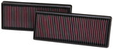 K&N Engineering 33-2474 FITS:K&N Replacement Air Filter 12.563in O/S Length x 5.25in O/S Width x 1.625in H (Inc 2 Filters) Air Filters Drop In