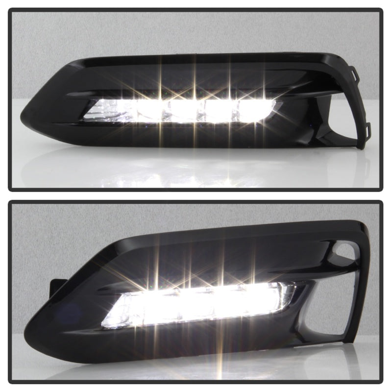 SPYDER 5086310 FITS: 18-19 Honda Accord Sedan OEM LED Fog Lights w/OEM Fit Switch Clear (FL-HA2018-4D-LED-C) Fog Lights