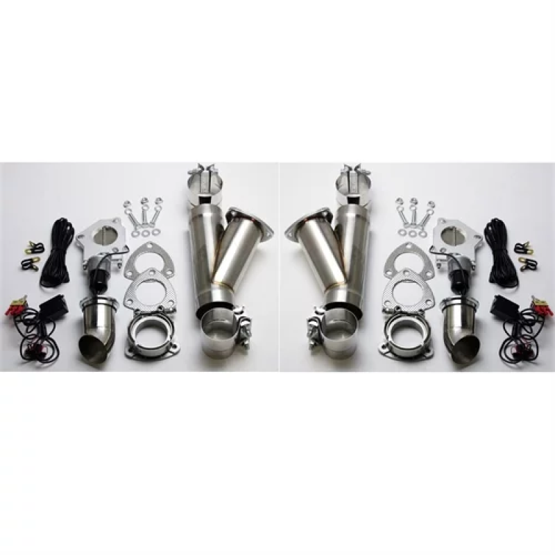 Granatelli Motor Sports 302530K FITS:Granatelli 3.0in Stainless Steel Electronic Dual Exhaust Cutout w/Slip Fit & Band Clamp Exhaust Cutouts