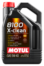Load image into Gallery viewer, Motul 102051 FITS: 5L Synthetic Engine Oil 8100 5W40 X-CLEAN C3 -505 01-502 00-505 00-LL04 Motor Oils