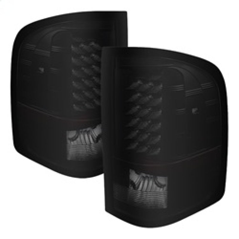 SPYDER 5077493 FITS:xTune Chevy Silverado 07-13 LED Tail Lights Black Smoke ALT-JH-CS07-LED-BKSM Tail Lights
