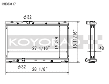 Load image into Gallery viewer, Koyo HH083417 FITS: Radiators FITS: 2017 Honda Civic Type-R Radiator Radiators