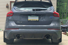 Load image into Gallery viewer, Rally Armor MF27-UR-BLK/NB FITS: 12-19 Ford Focus ST / 16-19 RS Black UR Mud Flap w/Nitrous Blue Logo Mud Flaps