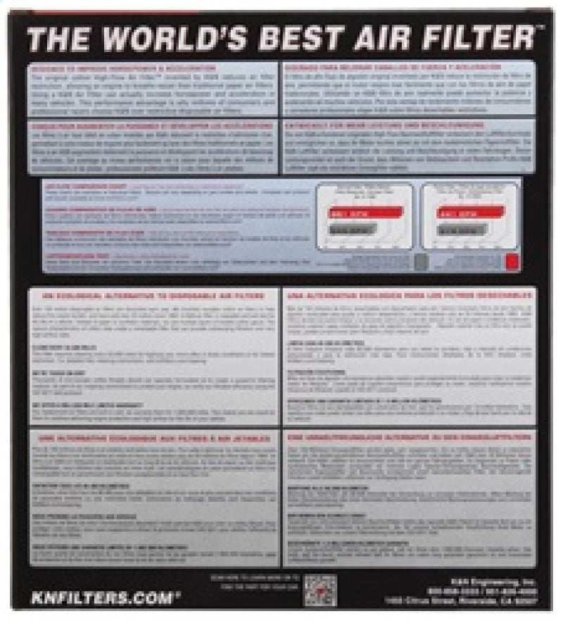 K&N Engineering 33-3025 FITS:K&N Replacement Panel Air Filter for 2014 Mini Cooper 1.5L Air Filters Drop In