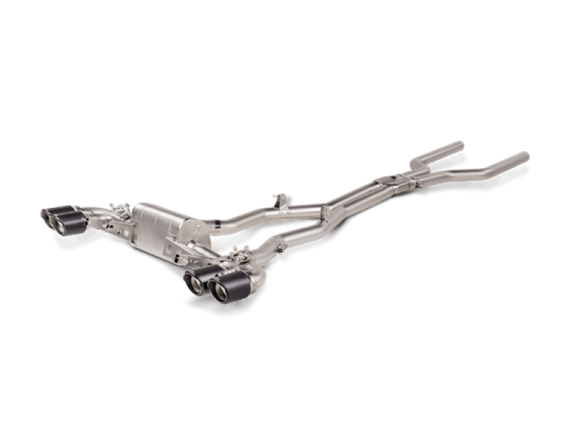 Akrapovic S-BM/T/25 FITS: 2021 BMW M8/M8 Competition (F93) Evolution Line Cat Back (Titanium) w/Carbon Tips Catback