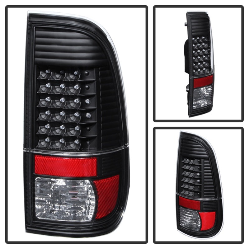 SPYDER 9027680 FITS:xTune Ford Super Duty 08-15 LED Tail Lights Black ALT-JH-FS08-LED-BK Tail Lights