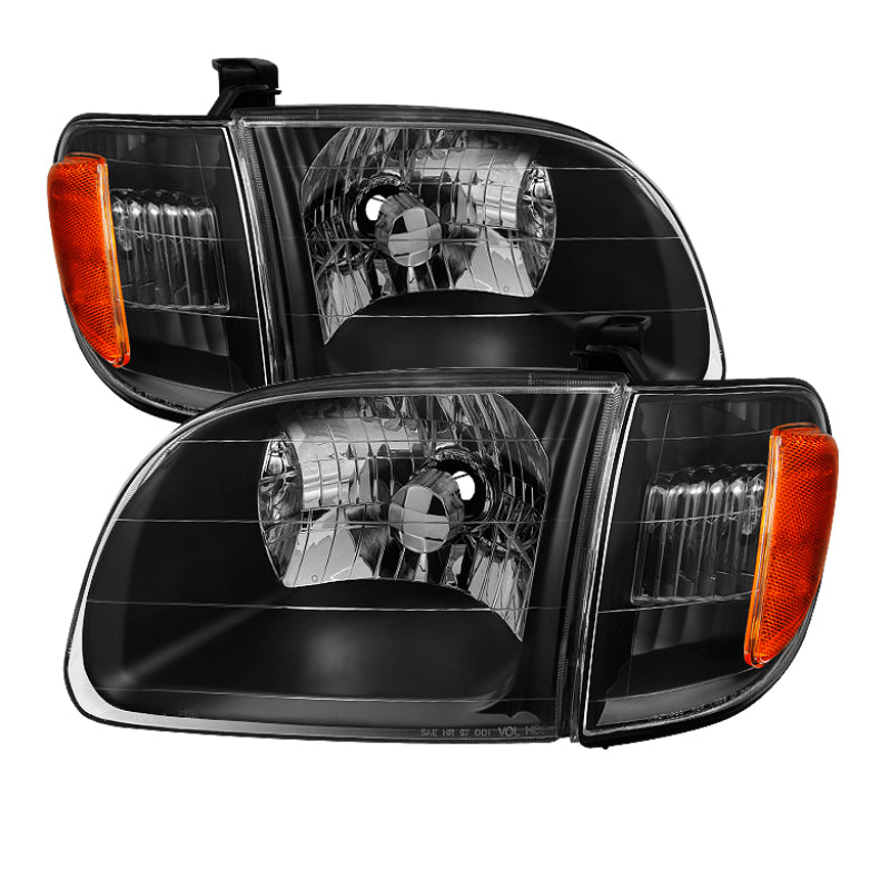 SPYDER 9033292 FITS:xTune Toyota Tundra Regular/Access Cab 00-04 OEM Style Headlights & Corner Lights HD-JH-TTUN00-AM-BK Headlights
