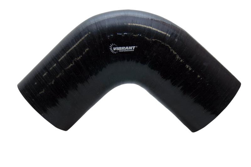 Vibrant 2843 FITS: 4 Ply Reinforced Silicone Elbow Connector 1.75in I.D. 90 deg. Elbow (BLACK) Silicone Couplers & Hoses