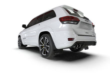 Load image into Gallery viewer, Rally Armor MF134-UR-BLK-MBK FITS: 18-22 Jeep Grand Cherokee SRT Trackhawk Black UR Mud Flap Metallic Black Logo Mud Flaps