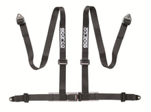 Load image into Gallery viewer, SPARCO 04604BV1NR FITS: Sparco Belt 2 Inch Black 4Pt Bolt-In Seat Belts &amp; Harnesses