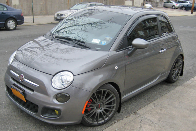 Rally Armor MF25-UR-BLK/GRY FITS: 12-18 Fiat 500 Black UR Mud Flap w/Grey Logo Mud Flaps