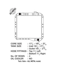 Load image into Gallery viewer, CSF 2888 FITS: 70-80 Toyota Landcruiser 3.9L/4.2L Heavy Duty 4 Row All Metal Radiator Radiators