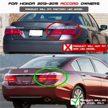 Load image into Gallery viewer, SPYDER 5082053 FITS: Honda Accord 2013-2015 4DR LED Tail Lights Black ALT-YD-HA13LED-LED-BK Tail Lights