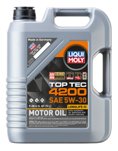 Load image into Gallery viewer, LIQUI MOLY 2011 FITS: 5L Top Tec 4200 New Generation Motor Oil SAE 5W30 Motor Oils
