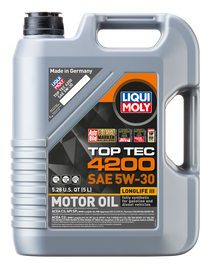 LIQUI MOLY 2011 FITS: 5L Top Tec 4200 New Generation Motor Oil SAE 5W30 Motor Oils