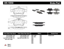 Load image into Gallery viewer, Stoptech 309.10950 FITS:StopTech Performance 07-09 Mazdaspeed3 / 06-07 Mazdaspeed6 / 06-07 Mazda3 Rear Brake Pads Brake Pads Performance
