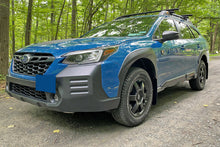Load image into Gallery viewer, Rally Armor MF76-UR-BLK/BL FITS: 22-25 Subaru Outback Wilderness Black Mud Flap Blue Logo Mud Flaps