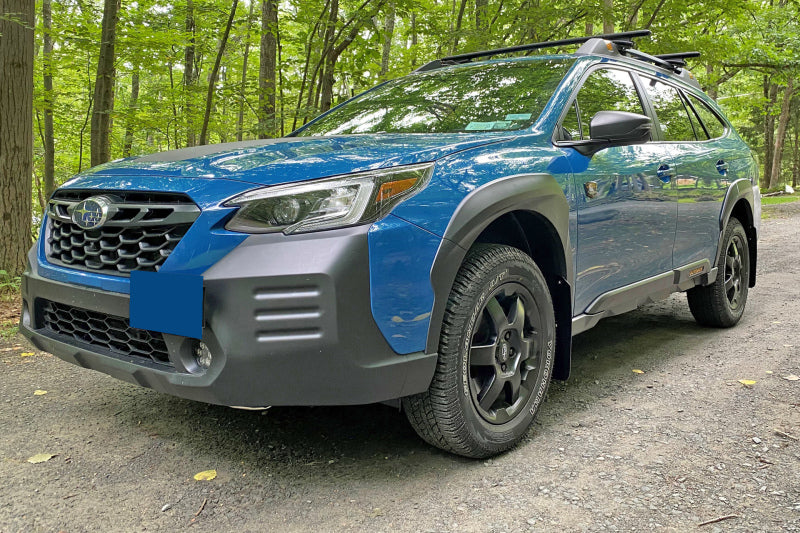 Rally Armor MF76-UR-BLK/GRY FITS: 22-25 Subaru Outback Wilderness Black Mud Flap Grey Logo Mud Flaps
