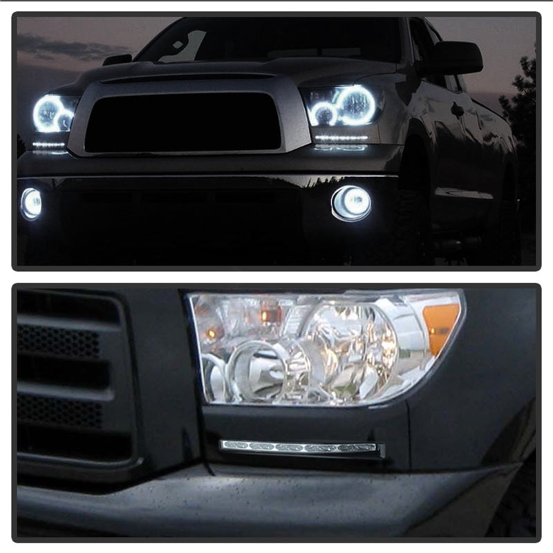 SPYDER 5077738 FITS: Toyota Tundra 07-13 Daytime LED Running Lights wo/switch Silver FL-DRL-TTU07-SIL Daytime Running Lights