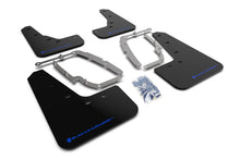 Load image into Gallery viewer, Rally Armor MF62-UR-BLK/BL FITS: 17-23 Tesla Model 3 Black UR Mud Flap w/Blue Logo Mud Flaps