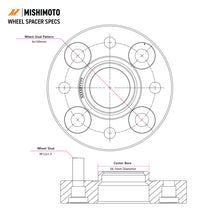 Load image into Gallery viewer, Mishimoto MMWS-008-250BK FITS: Wheel Spacers 5x100 56.1 25 M12 Black Wheel Spacers &amp; Adapters