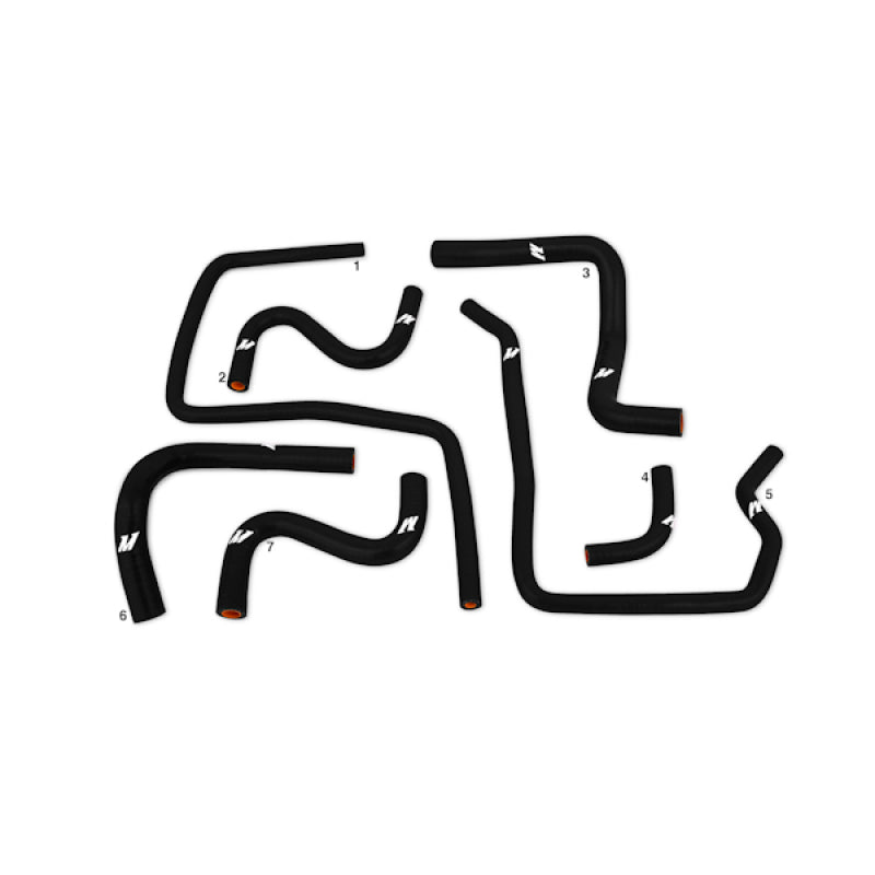 Mishimoto MMHOSE-SUB-ANC4BK FITS: Hoses FITS: 06-07 Subaru STI / 06-07 WRX Black Silicone Ancillary Hoses Hoses